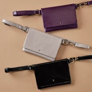 HOBO Winn Belt and Crossbody Bag, Light Gray,